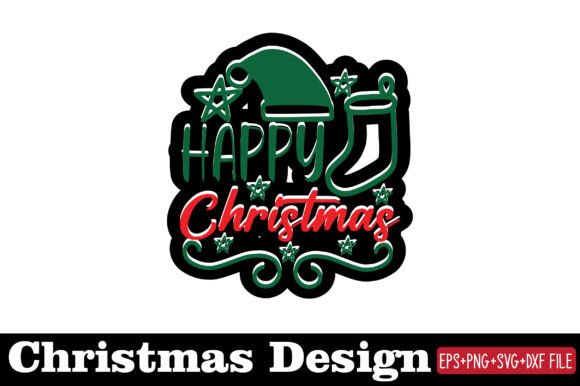 Christmas Sticker, Happy Christmas: Real Embroidery Review