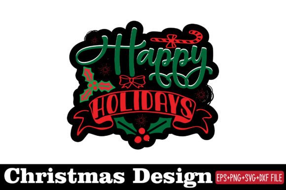 Christmas Sticker, Happy Holidays Review
