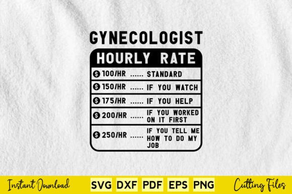 Funny Gynecologist Hourly Rate Svg Png Review