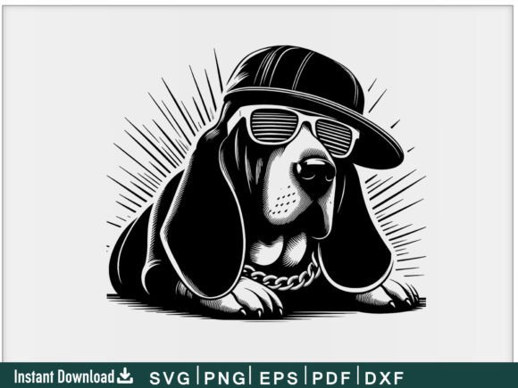 Funny Hip Hop Basset Hound Dog Svg File Review