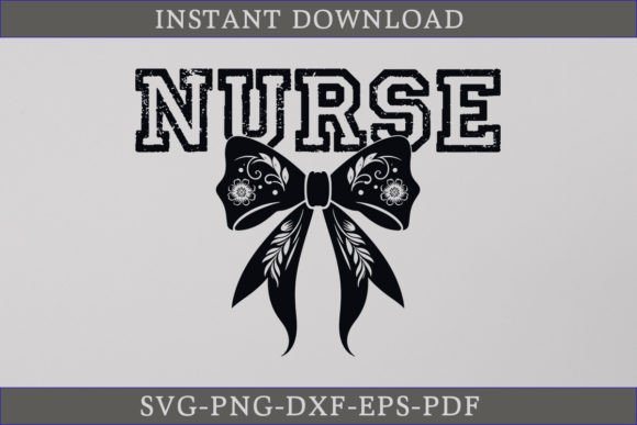 Halloween Nurse SVG Coquette Black Bow Review
