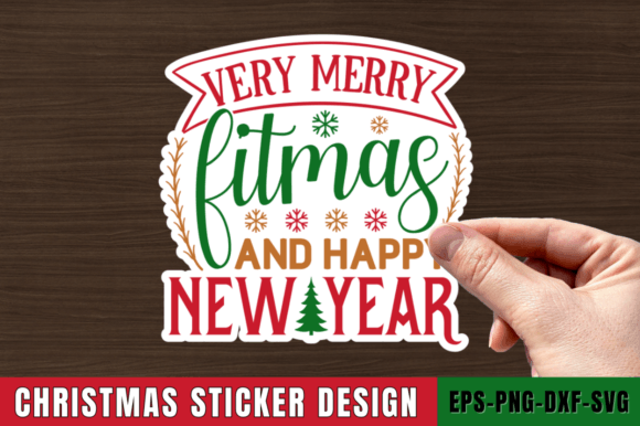 Very Merry Fitmas and Happy New Year Svg Review